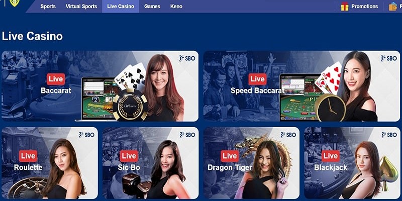 SBOTOP đầu tư Live Casino rất chất lượng